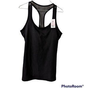 Women's NWT POP fit basic tank, black, size M
